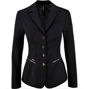 Pikeur Paulin Equestrian Show Coat Black/Rose Gold Size 38